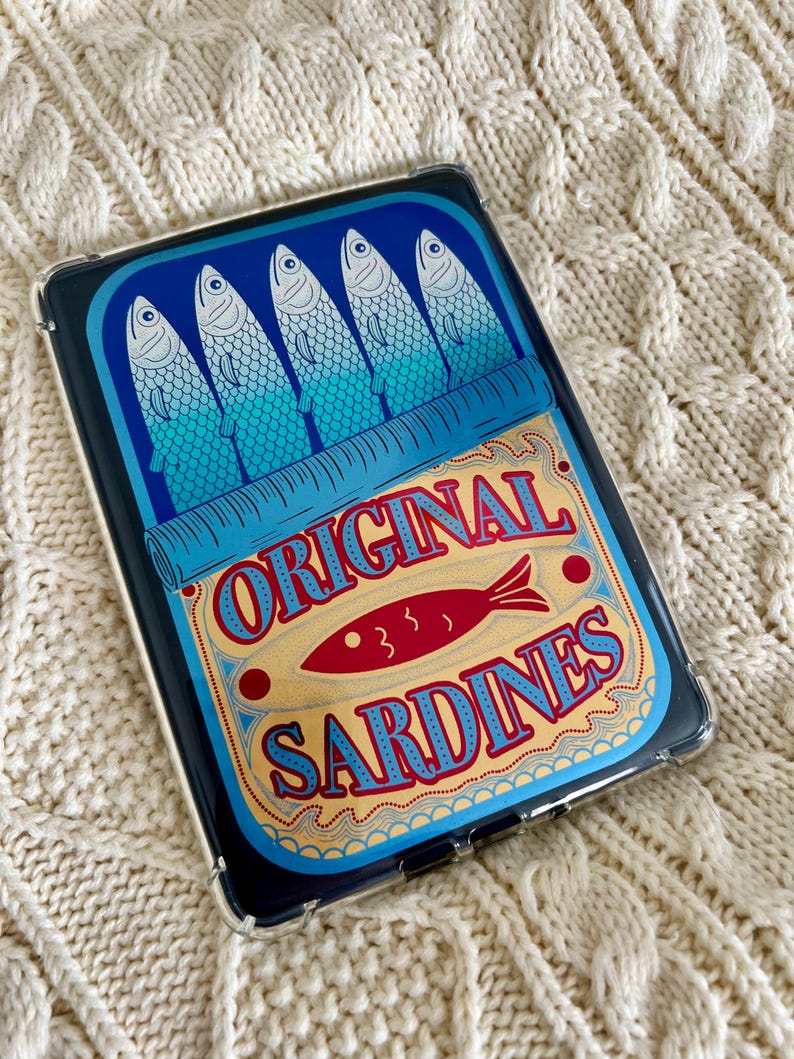 Tinned Fish Handmade Kindle Clear Case Insert image 3