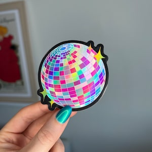 Disco Ball Holographic Sticker