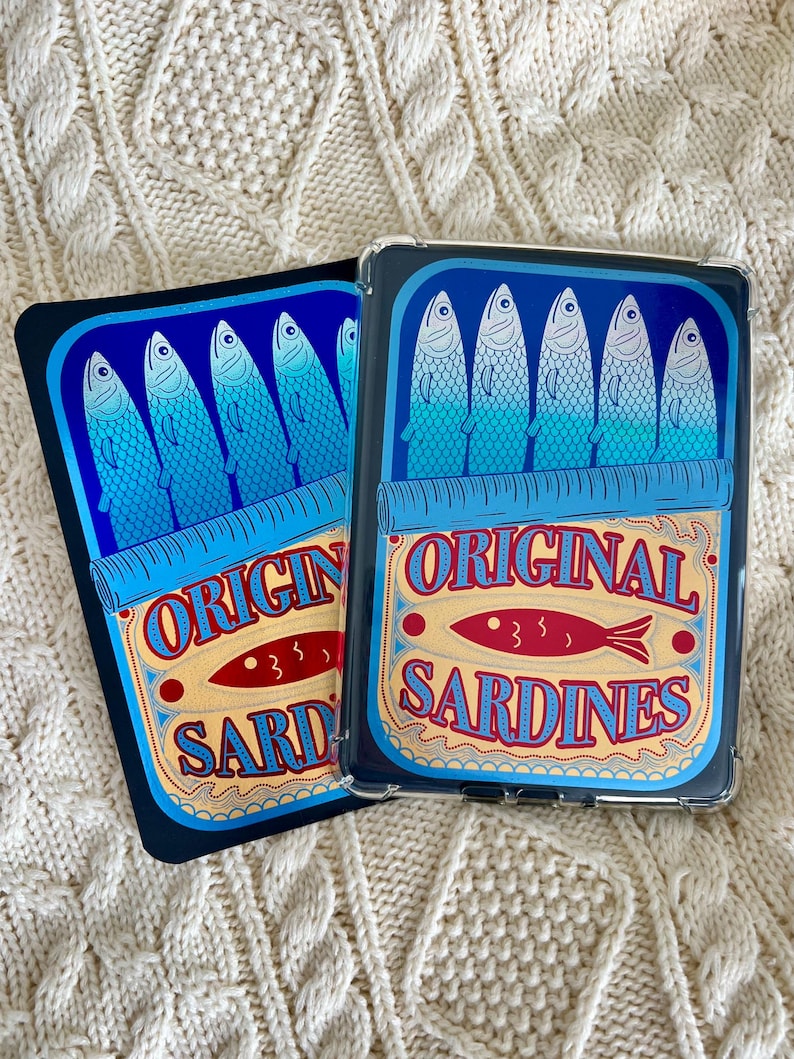 Tinned Fish Handmade Kindle Clear Case Insert image 4