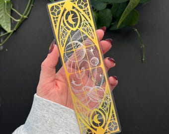 Galaxy Window Handmade Clear Foil Bookmark