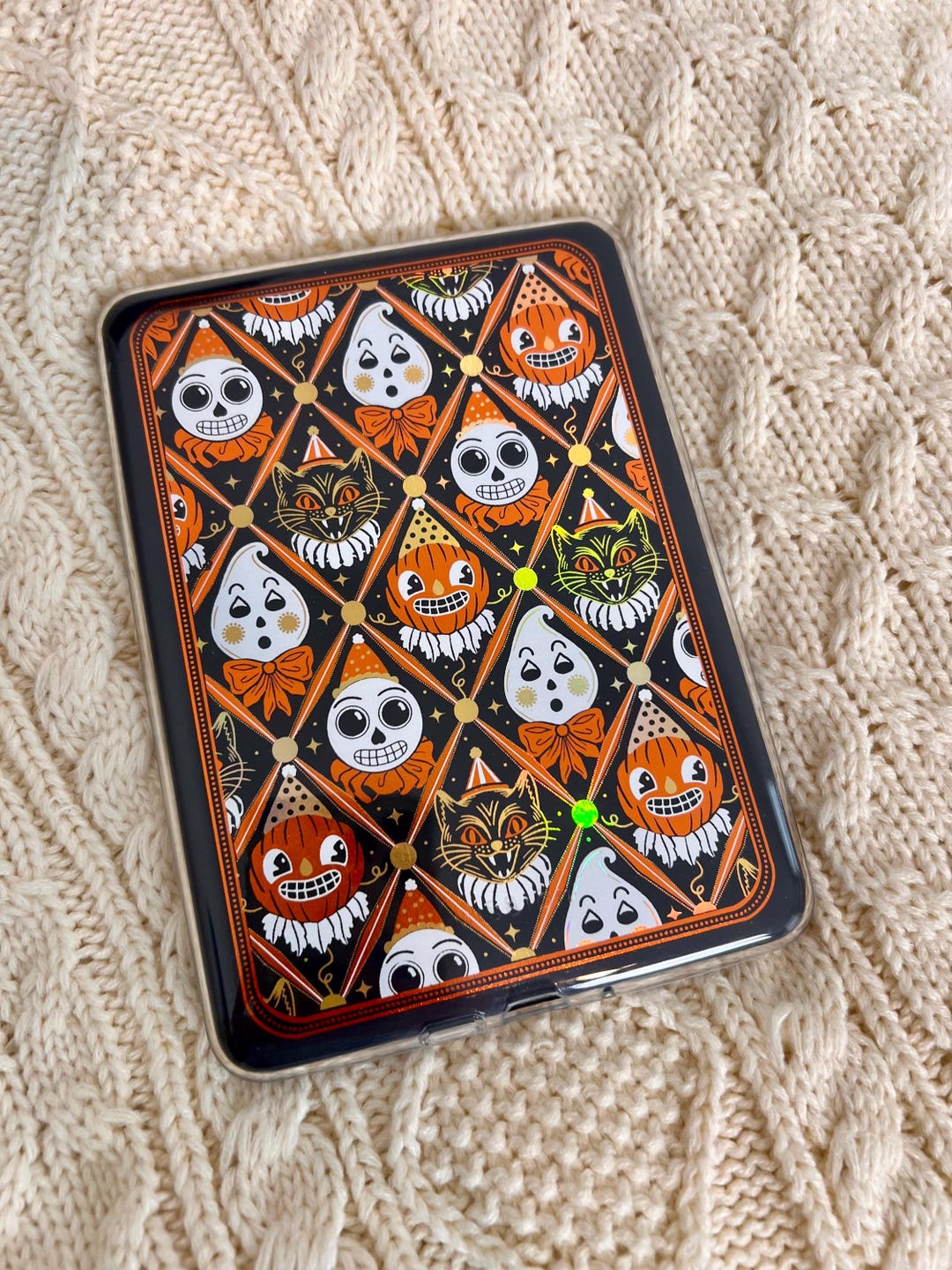 Retro Halloween Handmade Kindle Clear Case Insert - Etsy