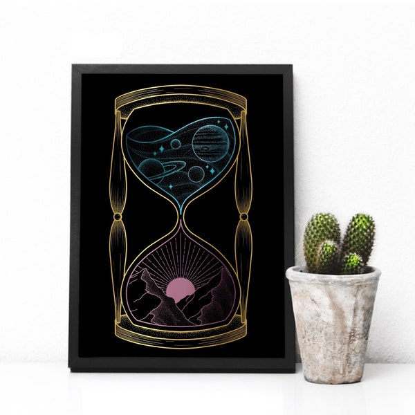 Time and Space Foil Print - Three Colors