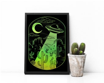 UFO Foil Print