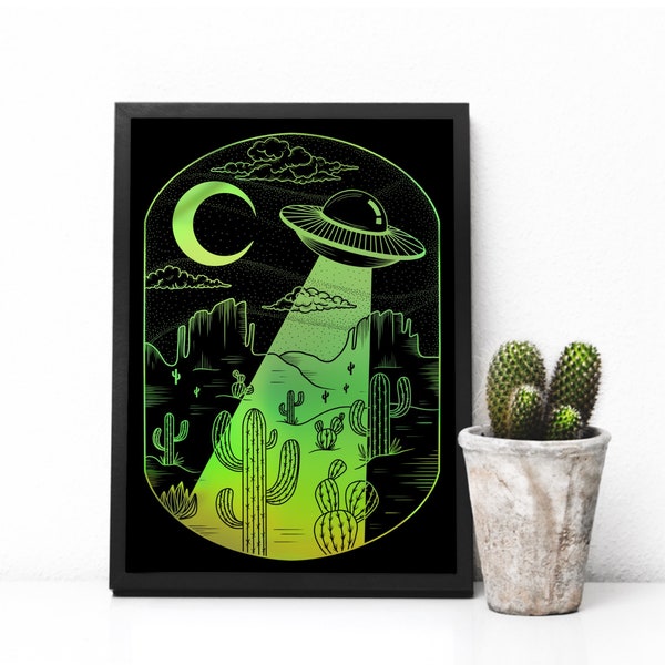 UFO Foil Print