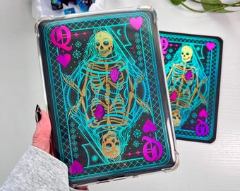 Roll for Foil Queen of Hearts Handmade Kindle Clear Case Insert