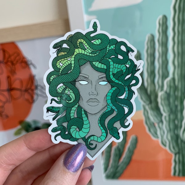 Medusa Holographic Sticker