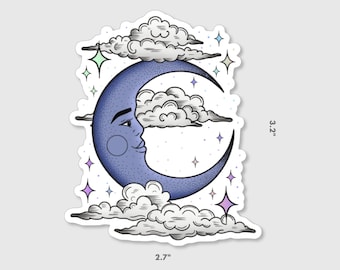Holographic Moon Sticker