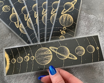Solar System Foil Bookmark