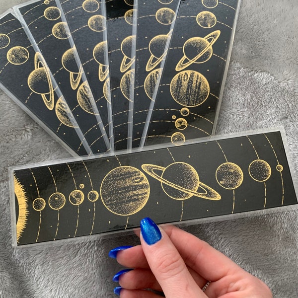 Solar System Foil Bookmark