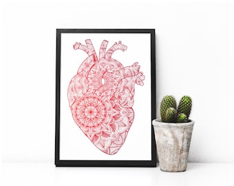 Anotomic Heart Foil Print