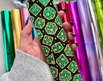 Roll for Foil Randomized Colors Dice Bookmark