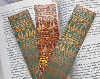 Roll for Foil Cozy Sweater Bookmark