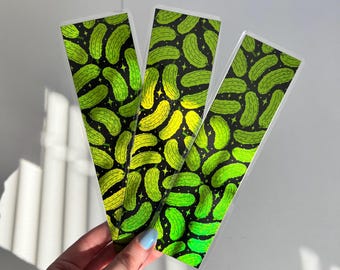 Pickle Handmade Foil Bookmark