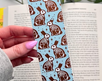 Skelly Chocolate Bunny Easter bookmarks