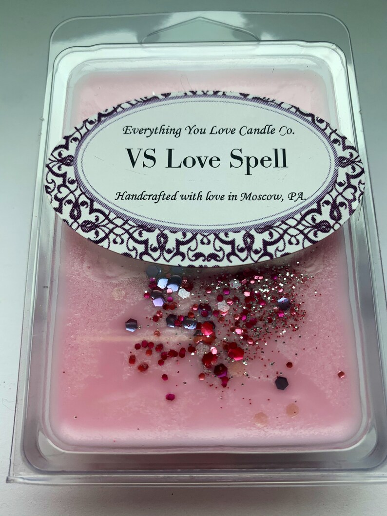 VS Love Spell 100 Soy Wax Melts with Biodegradable Glitter Etsy