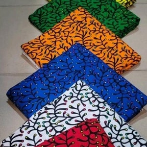 African Ankara Print Fabric: 100% Cotton Dressmaking, Headwraps