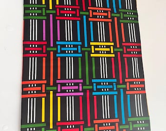 African Ankara Print Fabric: Vibrant Cotton Dressmaking Material by the Yard, Sold Per Yard