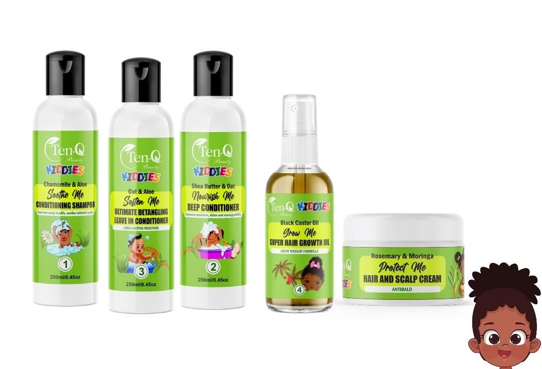 Kids Hair Kit, Afro Hair Care Kit for Kids, Kids Hair Treatment All