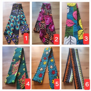 African Wax Print Sash Belt: Versatile Ethnic Accessory