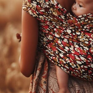 African Print Baby Wrap: 100% Cotton Swaddle, Sling, Newborn Gift