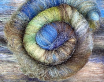 Art Batt - OOAK Sea Shanty - Blues, Greens, Brown and Black with a splash of yellow