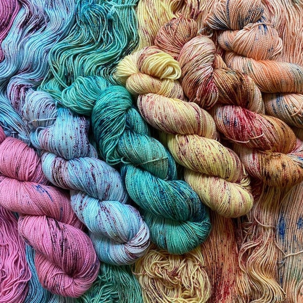 Hand-Dyed Yarn - Summer Speckles: MINI SETS