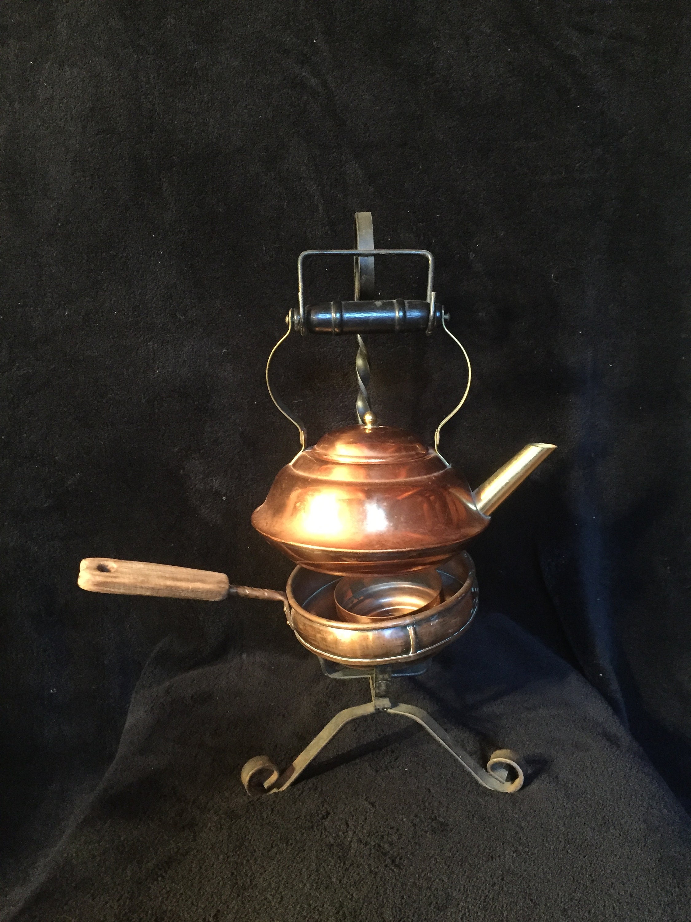 Vintage Brass hanging tea pot Etsy