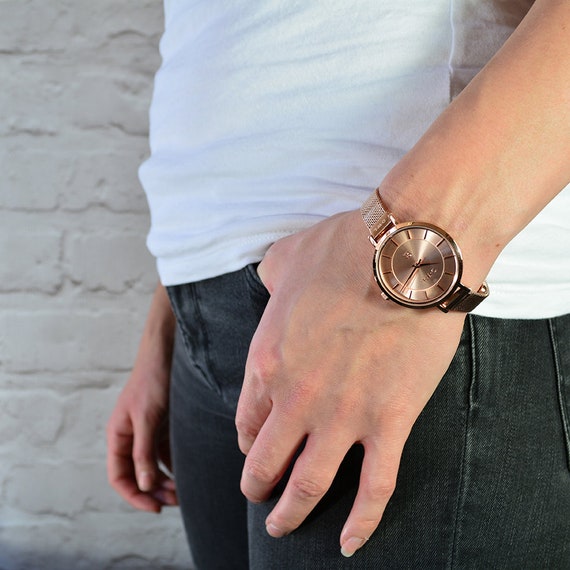 Ladies large 2024 face watch