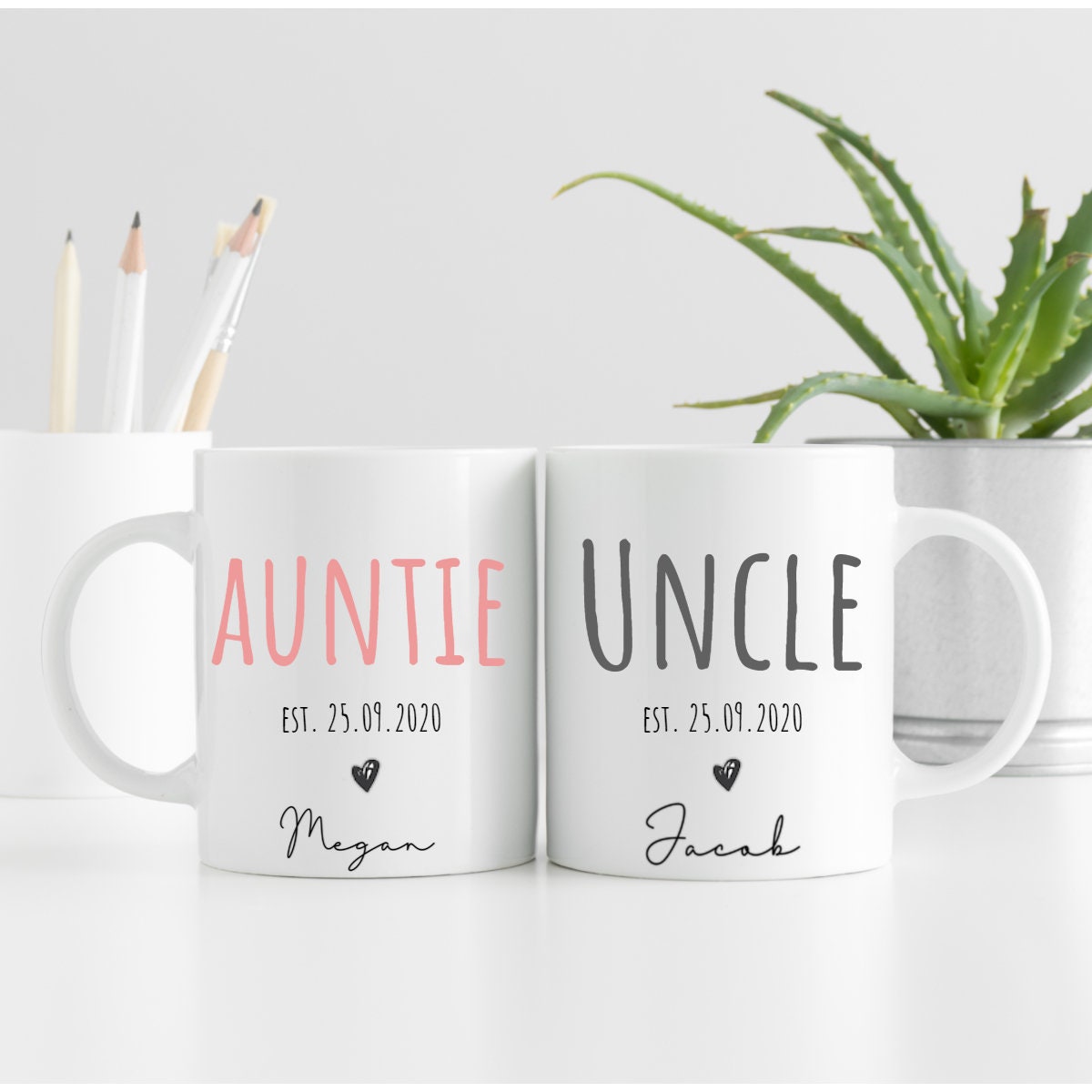 2x Auntie And Uncle Gifts Aunty Mug Uncle Mug Aunty Gift Etsy