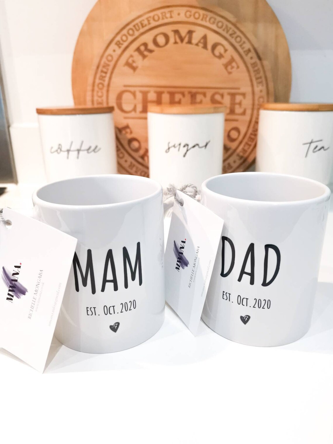 2x Personalised New Parents Mug Set New Baby Parents Mug Mum Etsy