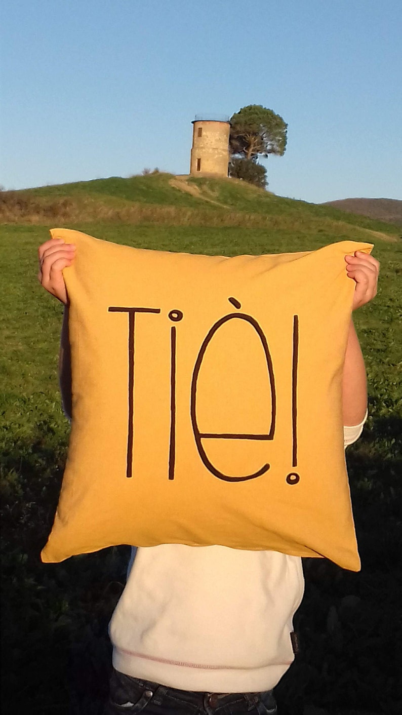 Decorative cushion handmade in Italy pillow lining Ti\u00e8