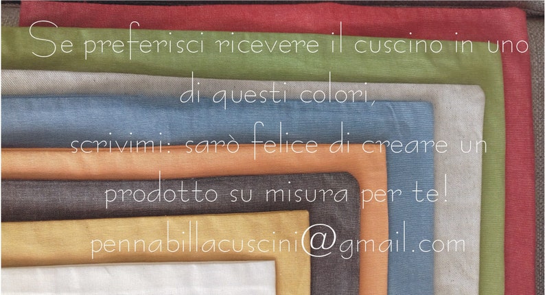 Decorative cushion handmade in Italy pillow lining Ti\u00e8