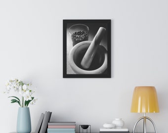 Póster vertical enmarcado