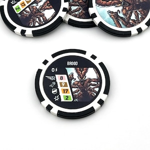 Ficha de espectador de Heroclix - Edición Brood [Set de 7]