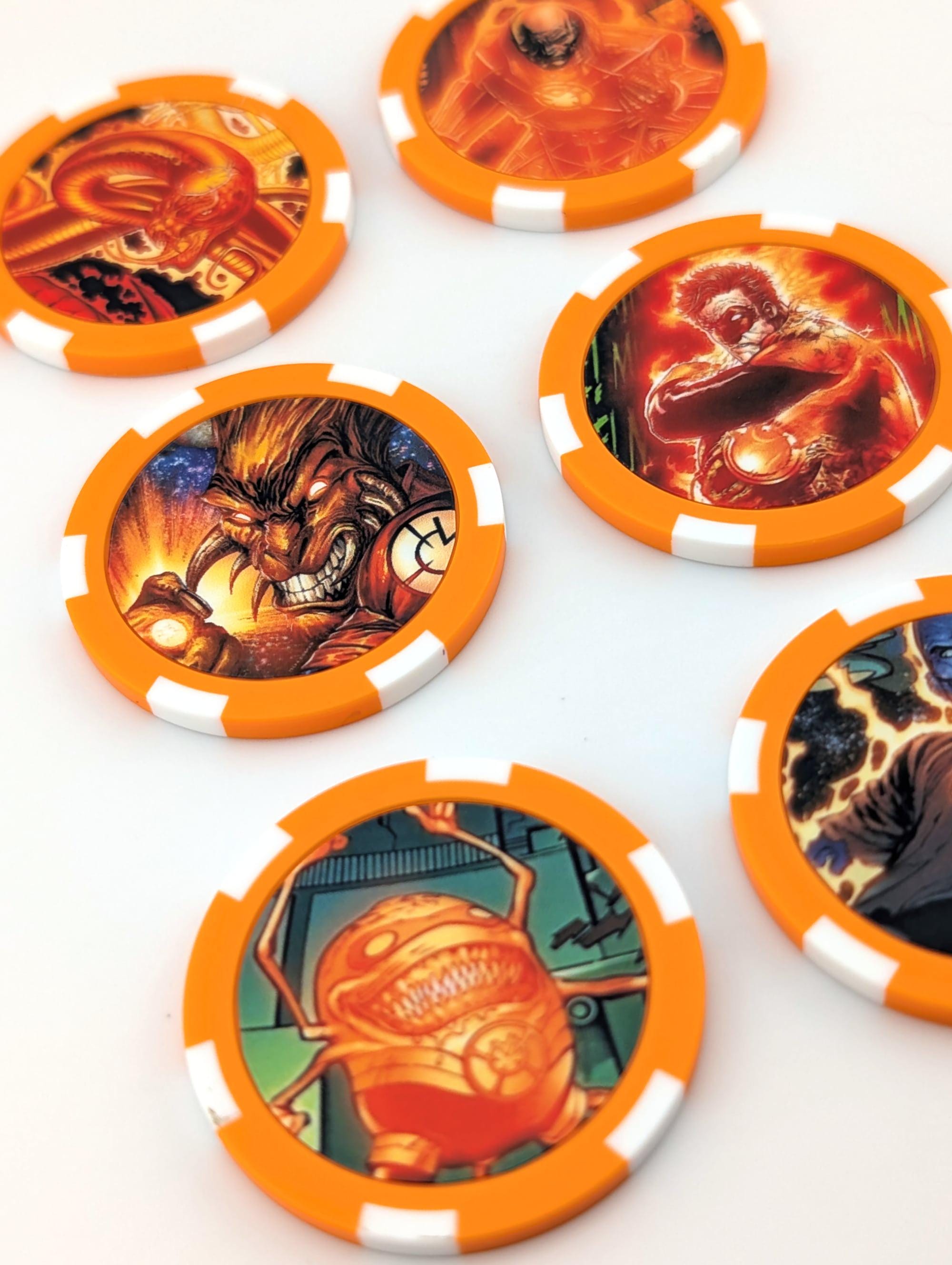Heroclix Action Tokens - Greedy Edition - Set of 6 - Etsy