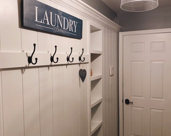 The Laundry Company Sign | Laundry Room Sign | Mudroom Sign | Farmhouse Style | Laundry Sign | Farmhouse Sign | Laundry Room Decor