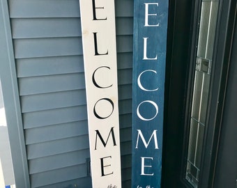 Custom Beach House Welcome Sign / Front Porch Sign / Welcome Sign / Beach House Sign / Last Name Sign / Outdoor Sign / Home Sign