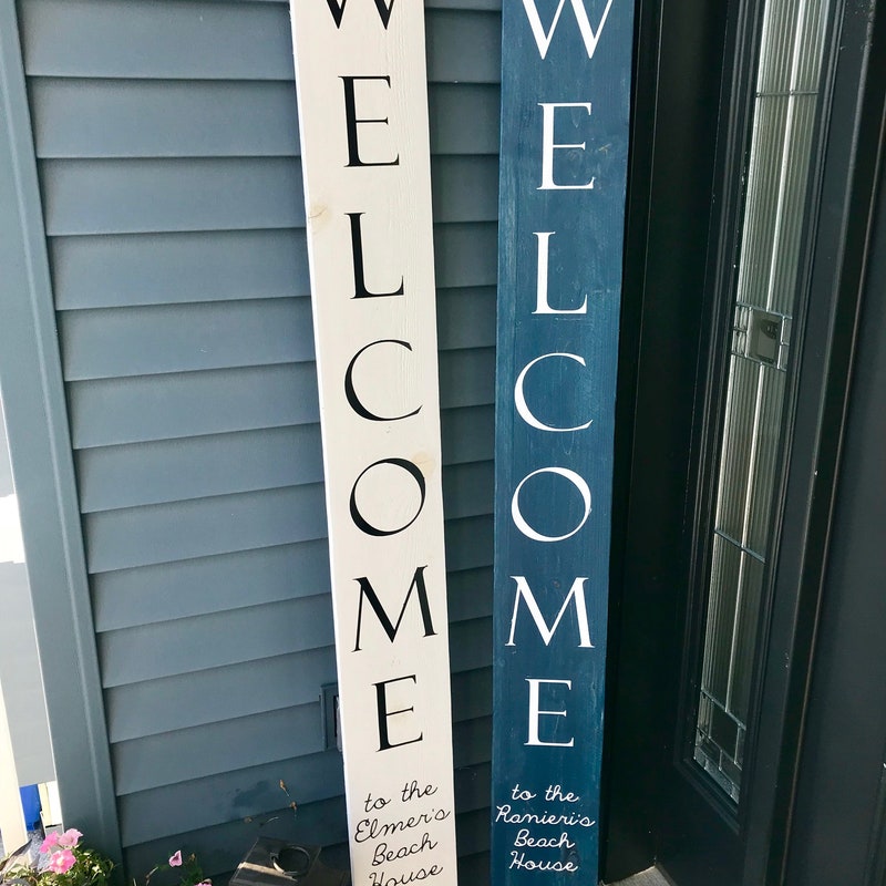 Outdoor Coastal Welcome Sign - Etsy