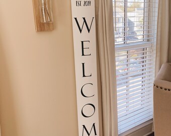 Welcome Beach House Signo al aire libre / Beach House Front Porch Sign / Welcome Porch Sign / Personalizado Welcome Welcome Sign / Apellido Al aire libre