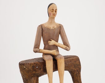 サントスドール アンティーク French Antique Santos Cage Doll - DaVallia