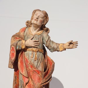 18th Century Large Saint John Sculpture, Portuguese Baroque