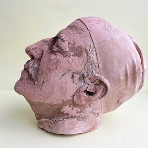Rare 1900s Life-Size Death Mask of a Man, French