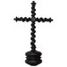 Portuguese, 17th Century Rare Ebony Wood Processional Cross, Antique 