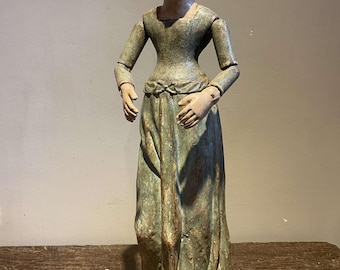 サントスドール　アンティーク Antique Doll Santos Doll Antique Wooden Sculpture 1800- Century