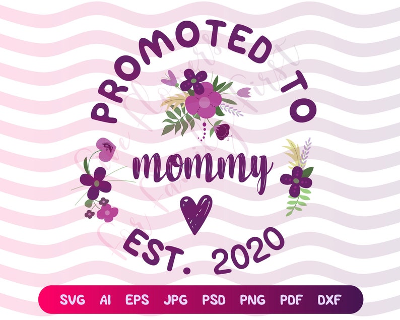 Download New Mommy Est. 2020 SVG Promoted to Mommy New Mom Mug | Etsy