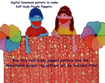 01. People Puppet Pattern by Church Puppets | Hand Puppet | Christian | Church | Resources |
