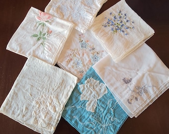 Vintage Embroidered Handkerchief Hanky Your Choice