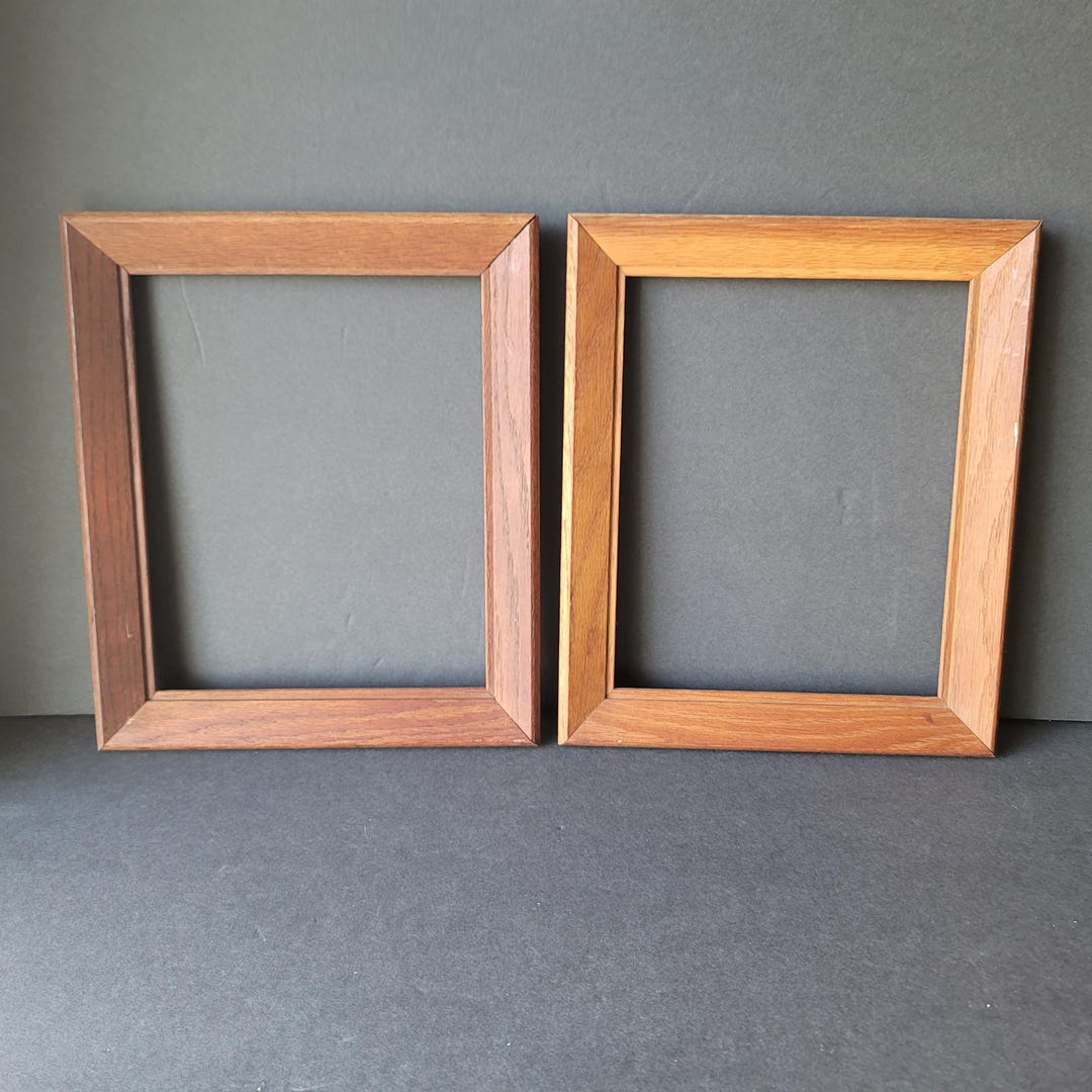 Matching Frames Vintage Rectangle Wood Frame Set of 2 Matching Frames Gallery Photo ...