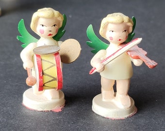 Hubrig 天使オーケストラ 木製フィギュリン 5体セット ドイツ民芸