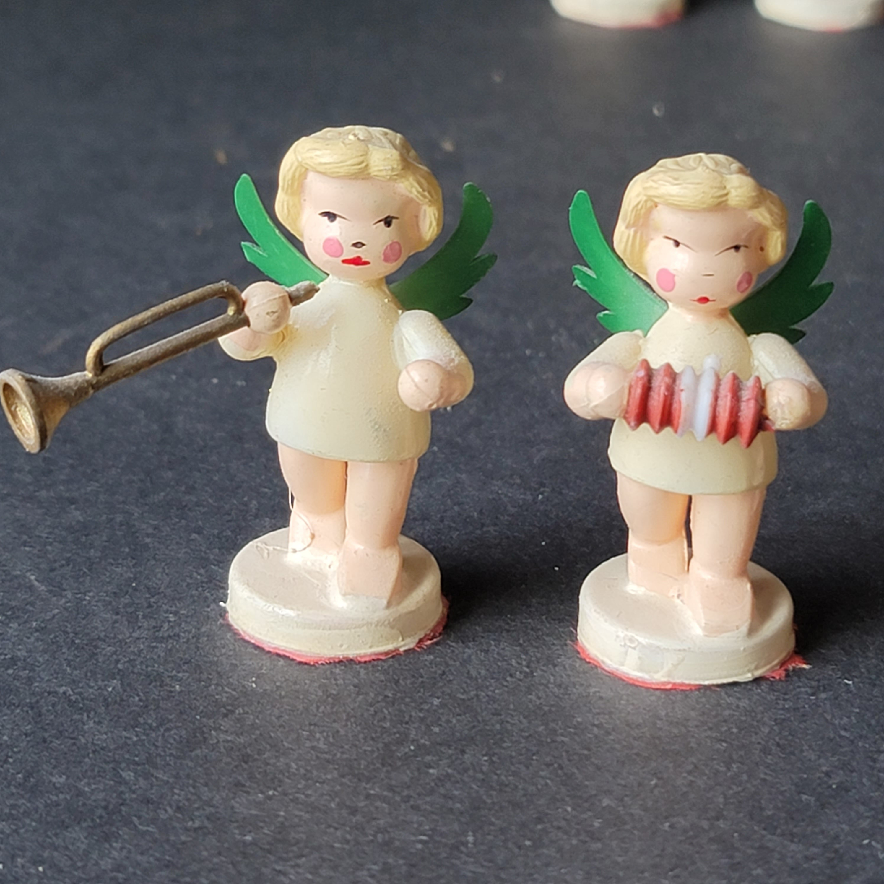 Hubrig 天使オーケストラ 木製フィギュリン 5体セット ドイツ民芸 エルツ